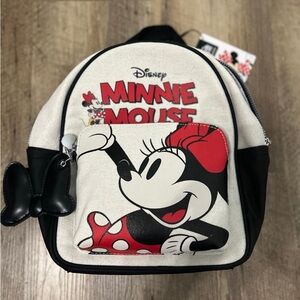 Disney Minnie Mouse Kids Backpack - Cream, Red, Black